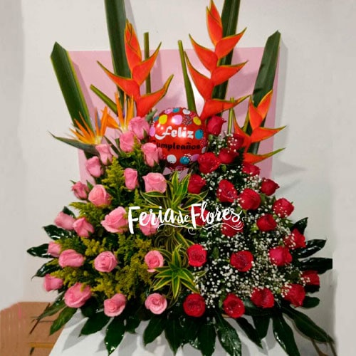 Special Exotic Floral Arrangement, Roses, Gingers, Heliconias...